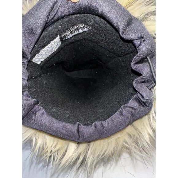 Sorel Ahna Brown Leather Faux Furry Boots Size 8.5 - Picture 9 of 12